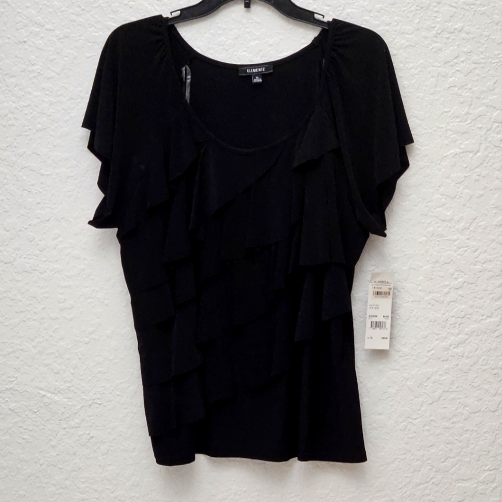 "ELEMENTZ" Gorgeous "Brand New" Blouse With Ruffles